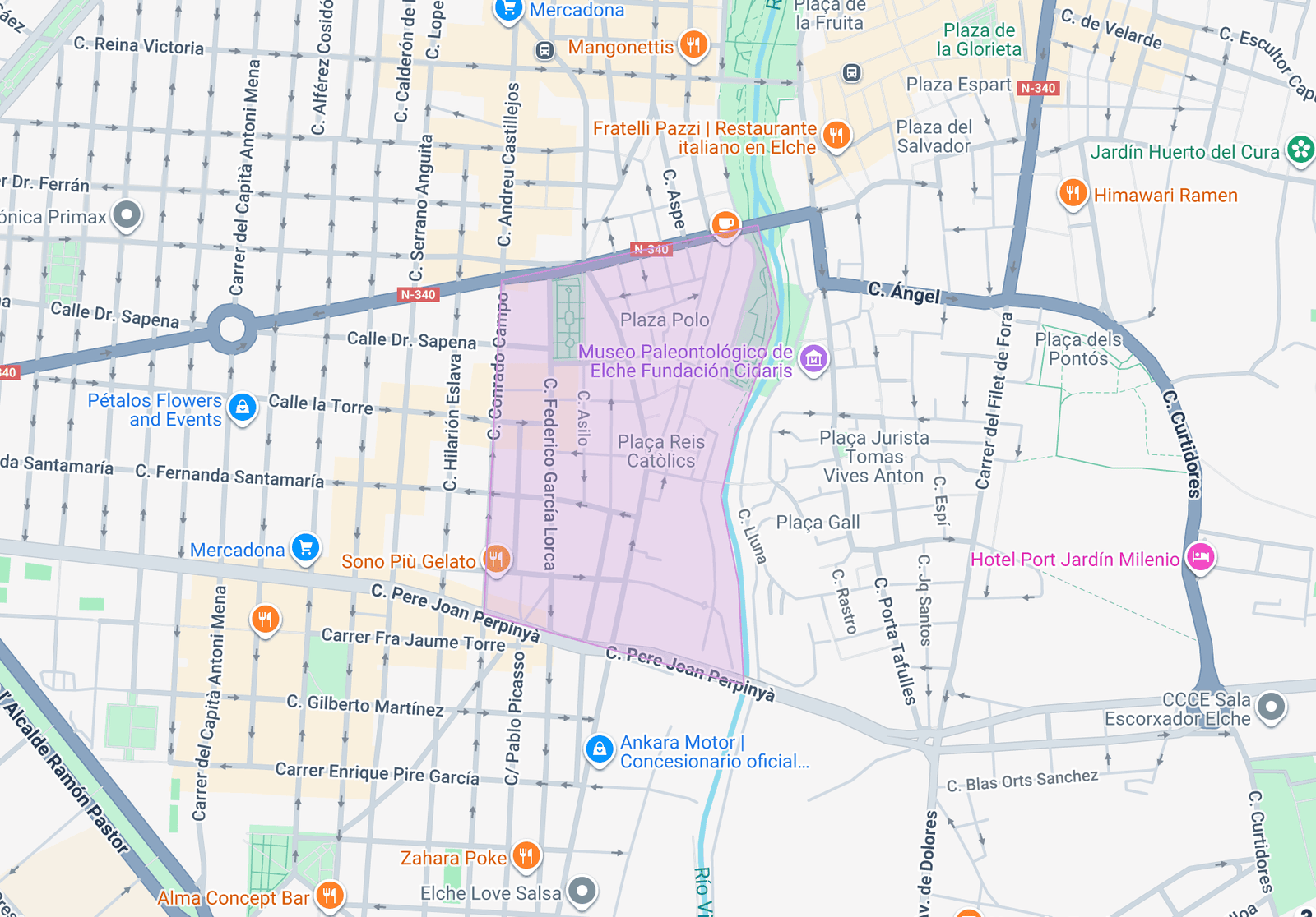 Mapa Pla Sur | San José